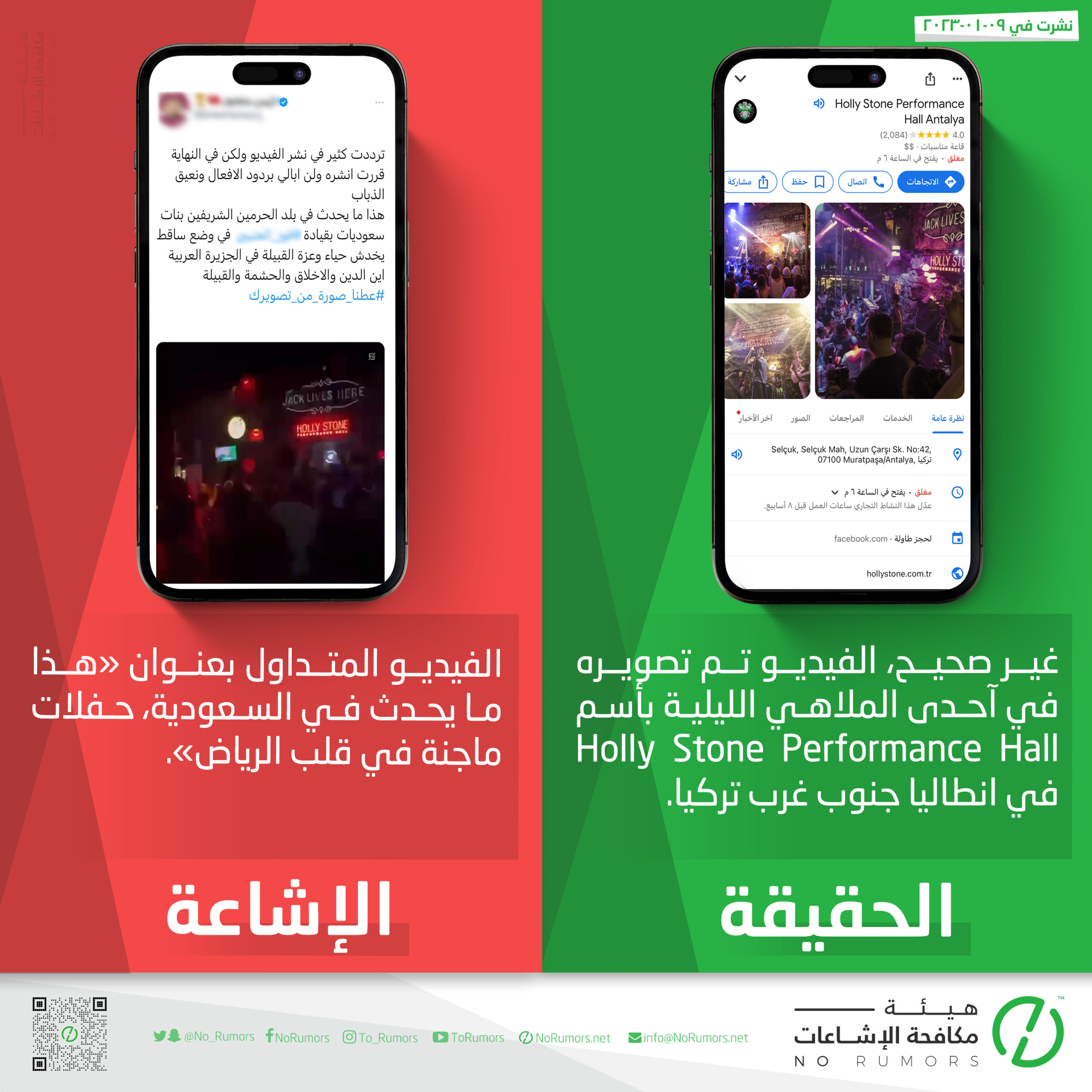 حقيقة الفيديو المتداول بعنوان «هذا ما يحدث في السعودية، حفلات ماجنة في قلب الرياض»